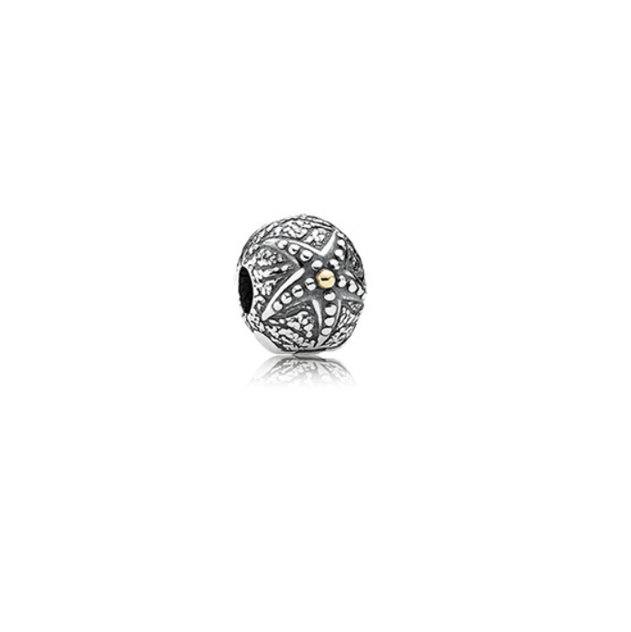 starfish pandora silver gold clip charm