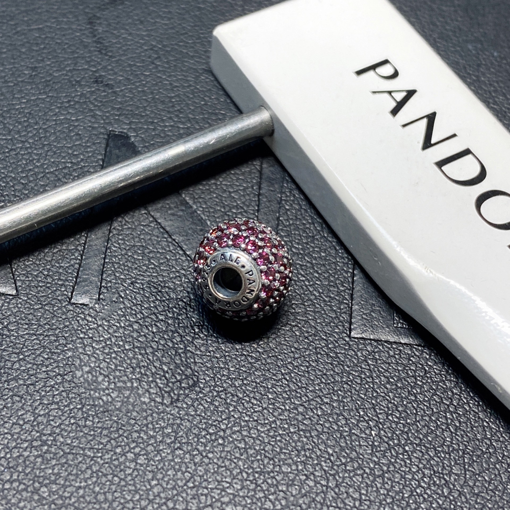 pandora essence collection sterling silver passion cz bead