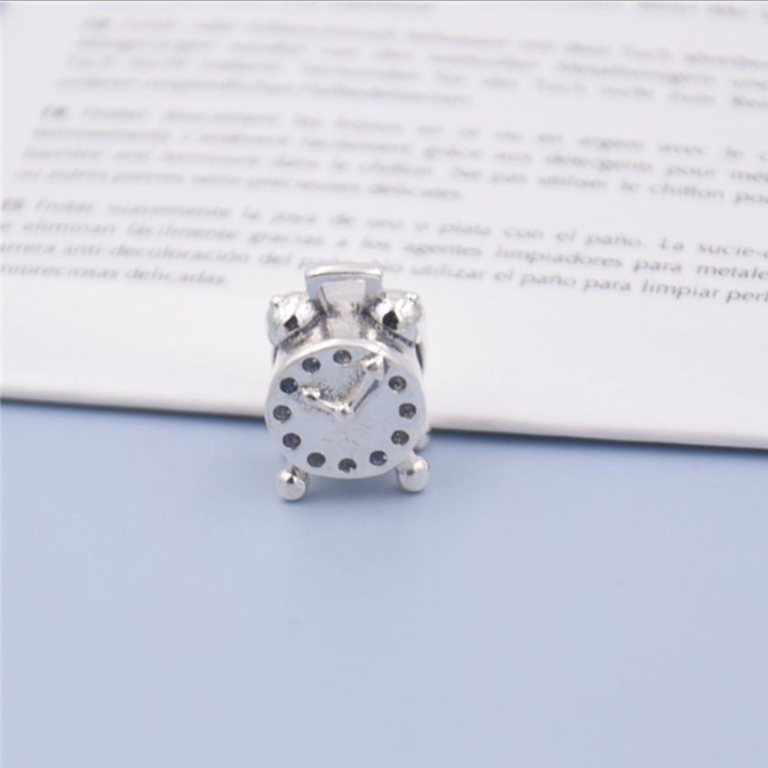 pandora sterling silver s925 ale alarm clock charm