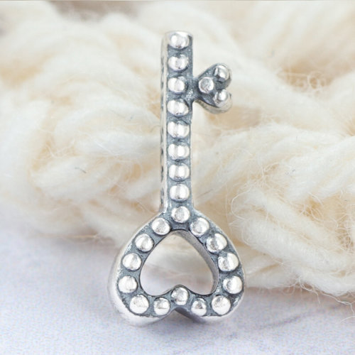 pandora silver beaded heart key petite floating locket charm
