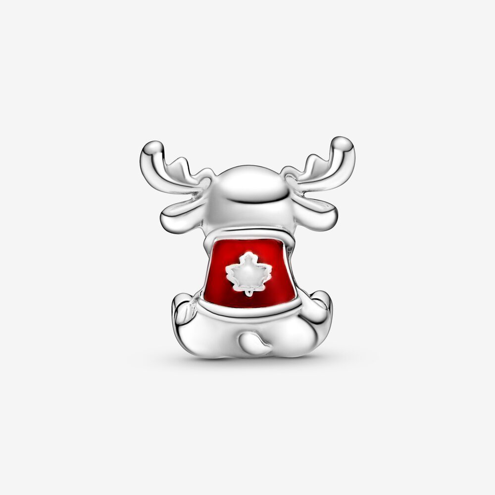 pandora charm sterling silver ale s925 canada moose maple leaf