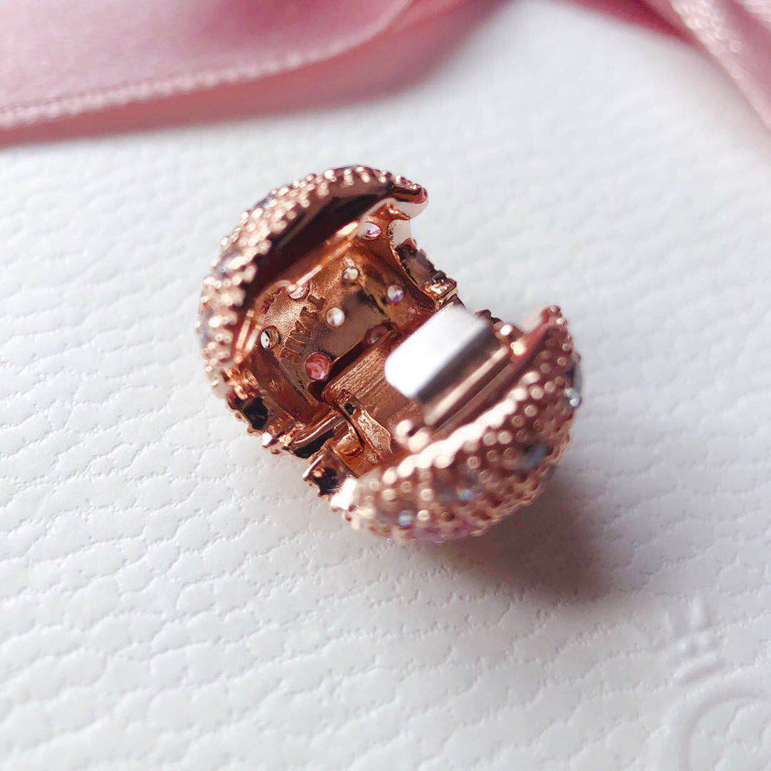 pandora ale rose gold rose pink cosmic stars clip