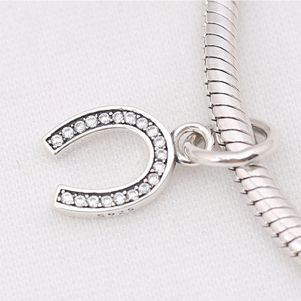symbol of luck pandora dangle horseshoe pendant/charm
