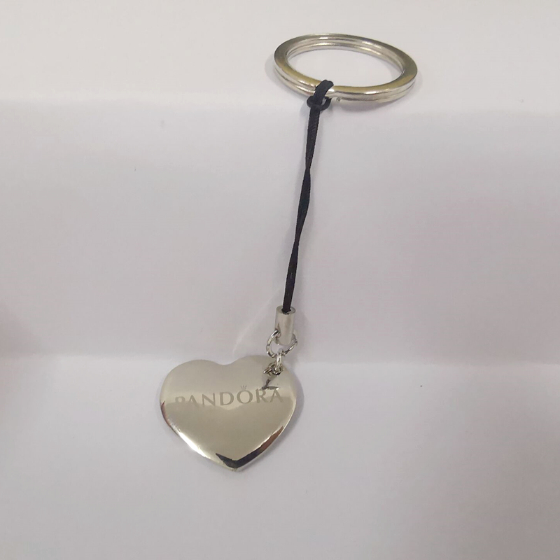 pandora silver heart pandora clasp opener/key ring