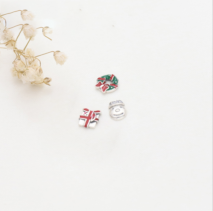 pandora sterling silver snowman gift petite locket charms set