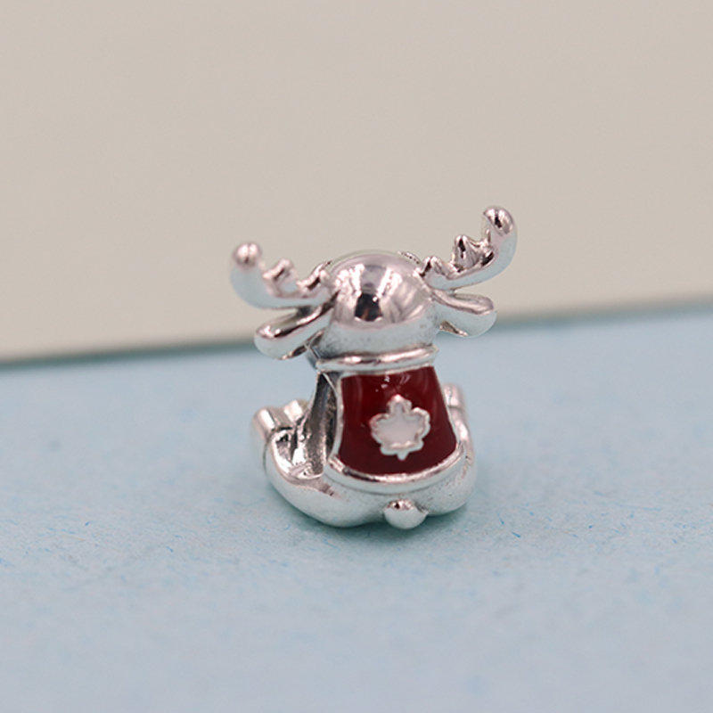pandora charm sterling silver ale s925 canada moose maple leaf