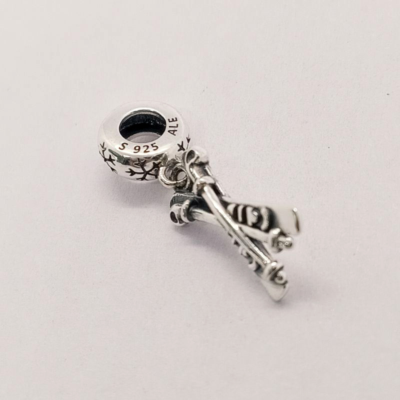 pandora charm snow skis dangle