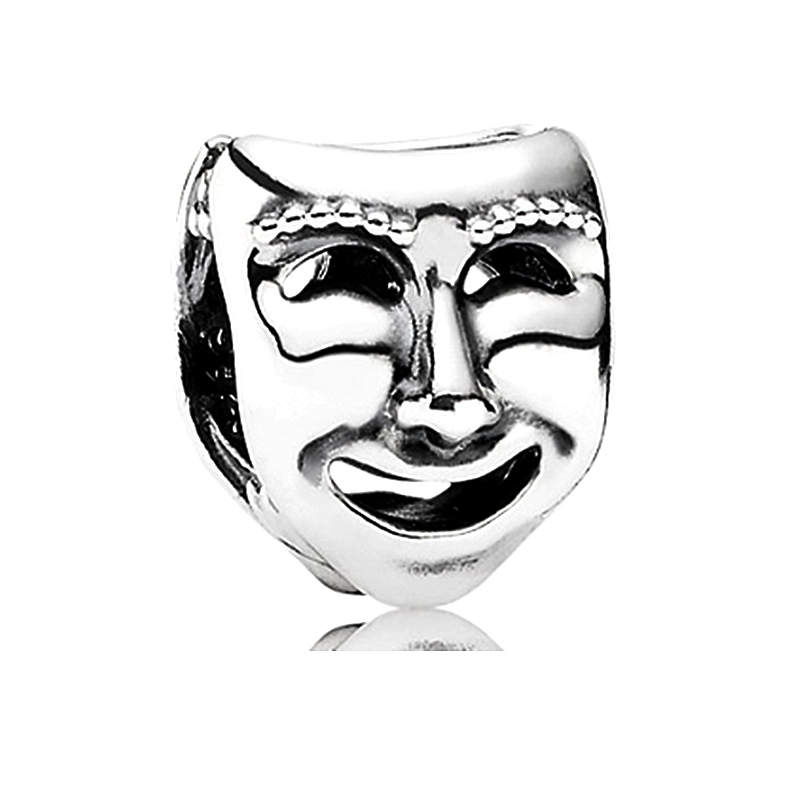 pandora silver the world's a stage mask charm bead