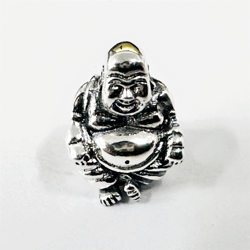 meditation smiling buddha & pouch 925 ale pandora charm