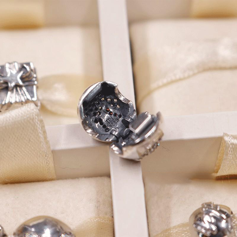 pandora silver charm minnie pave clip