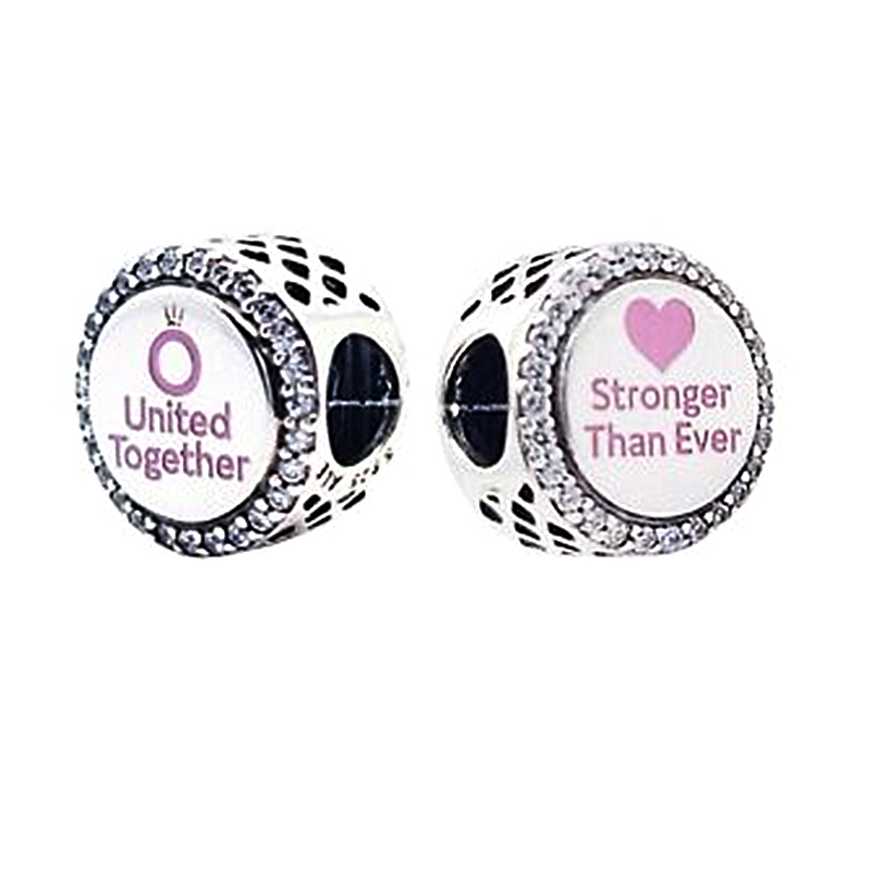 pandora silver charm united together