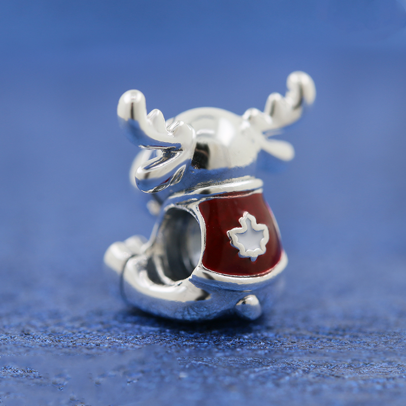 pandora charm sterling silver ale s925 canada moose maple leaf