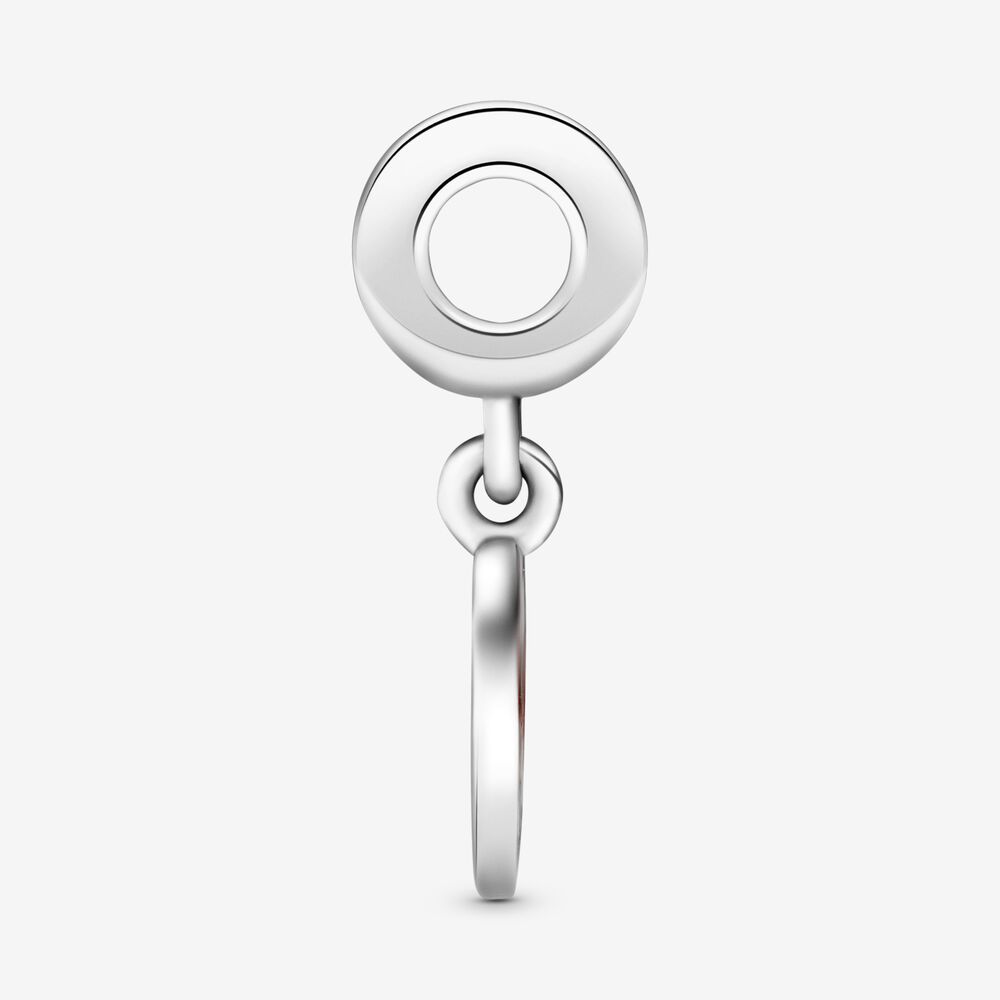 pandora canada flag heart silver charm