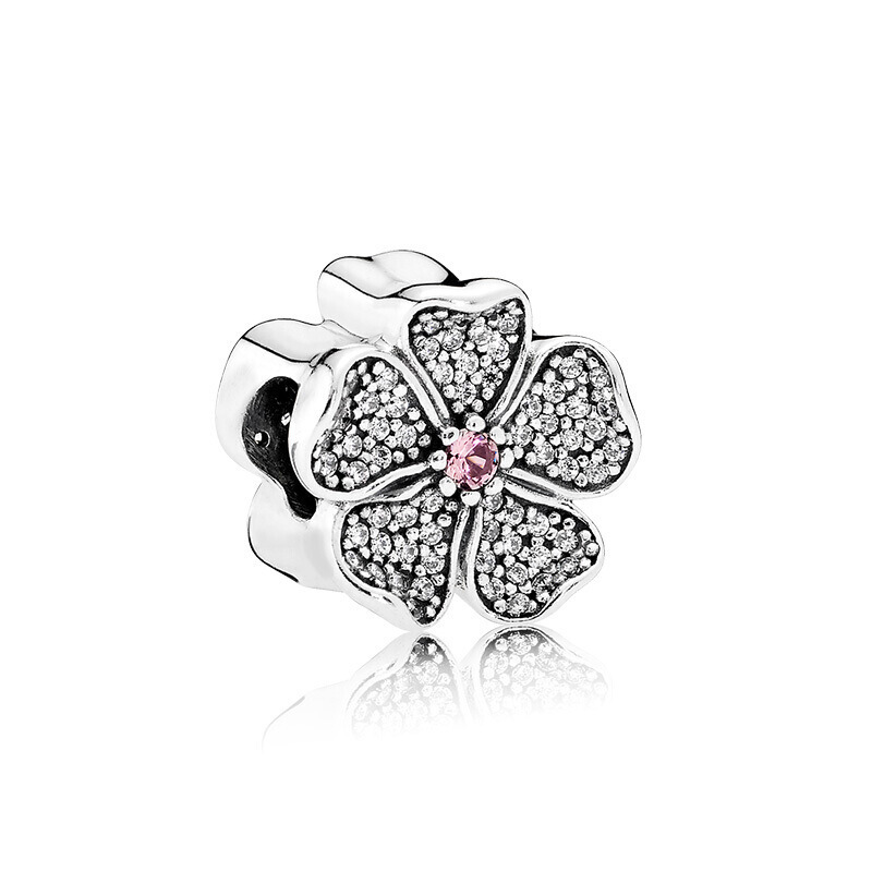 pandora sterling silver sparkling apple blossom
