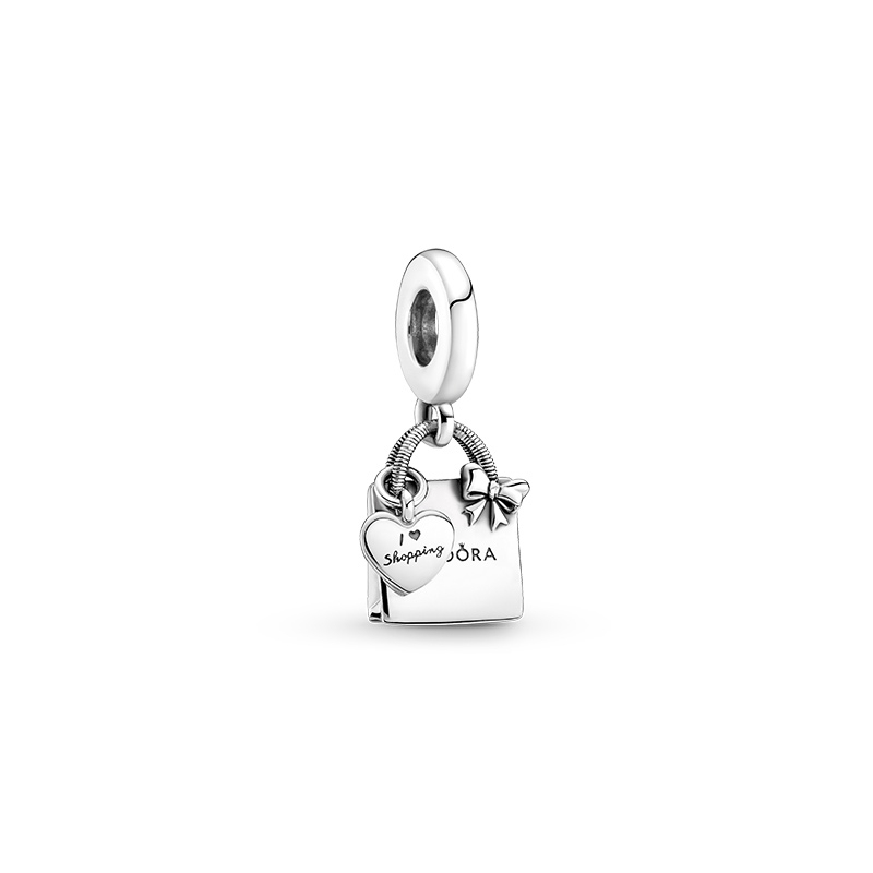 ale s925 silver pandora shopping bag dangle charm