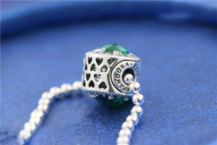 pandora optimism green cz essence charm