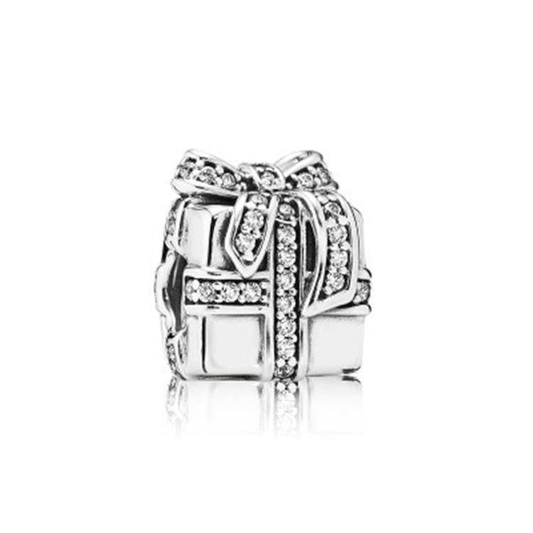 pandora silver  charm cubic zirconia