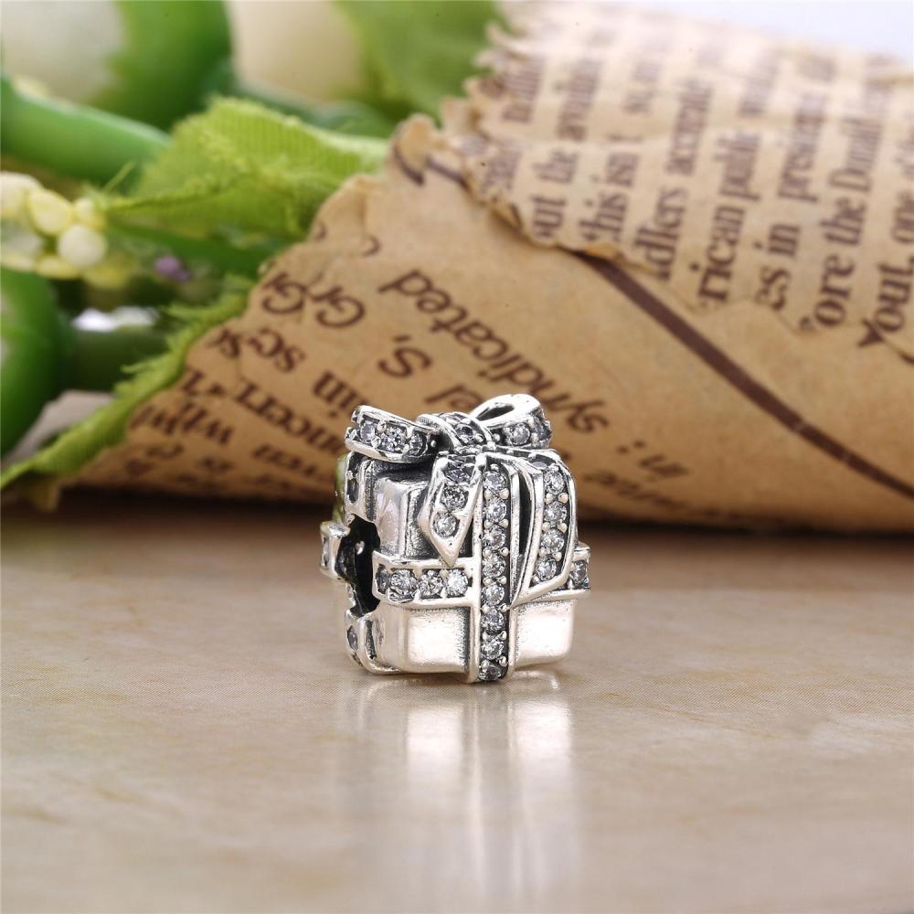 pandora silver  charm cubic zirconia