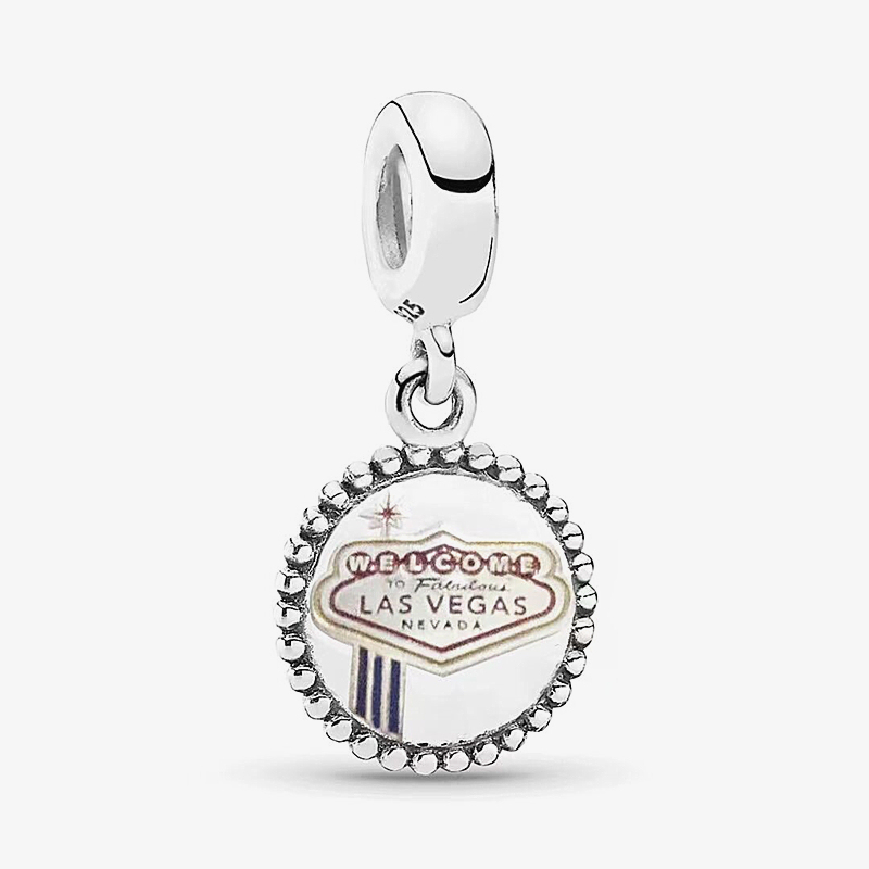 pandora famous welcome to las vegas nevada sign exclusive pendants