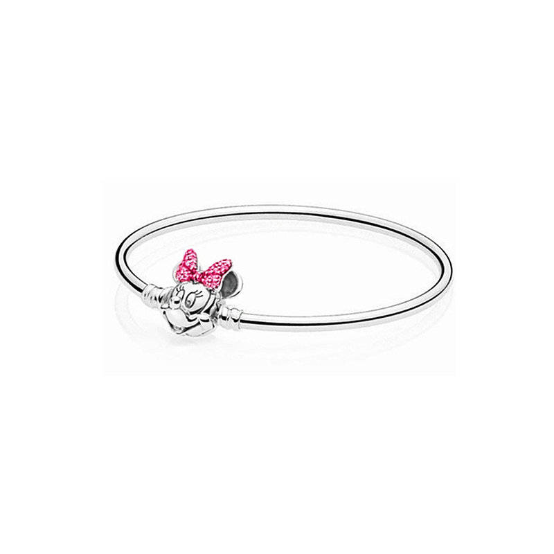 Pandora Minnie Mouse Clasp bangle Chain Bracelet