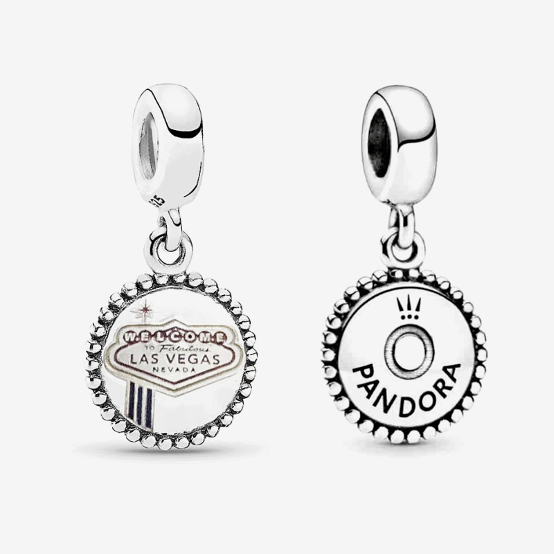 pandora famous welcome to las vegas nevada sign exclusive pendants