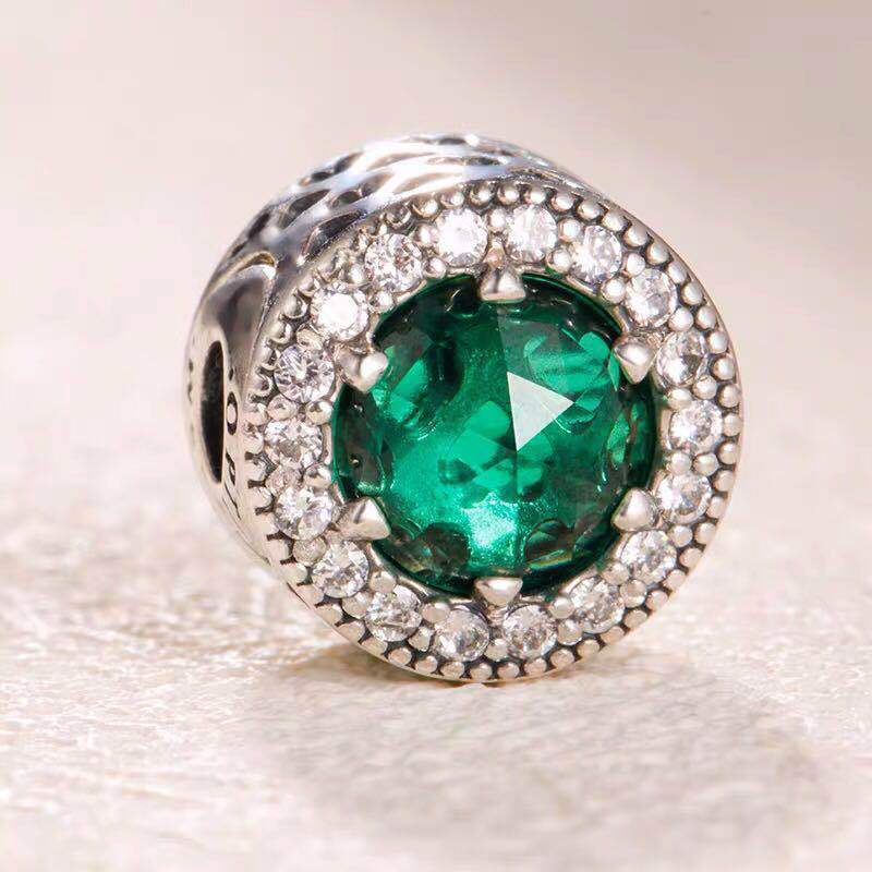 pandora optimism green cz essence charm