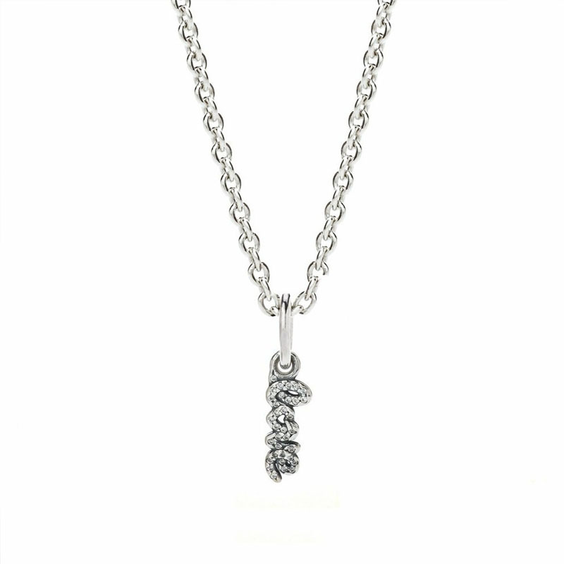 pandora silver of "love" necklace s925 45cm