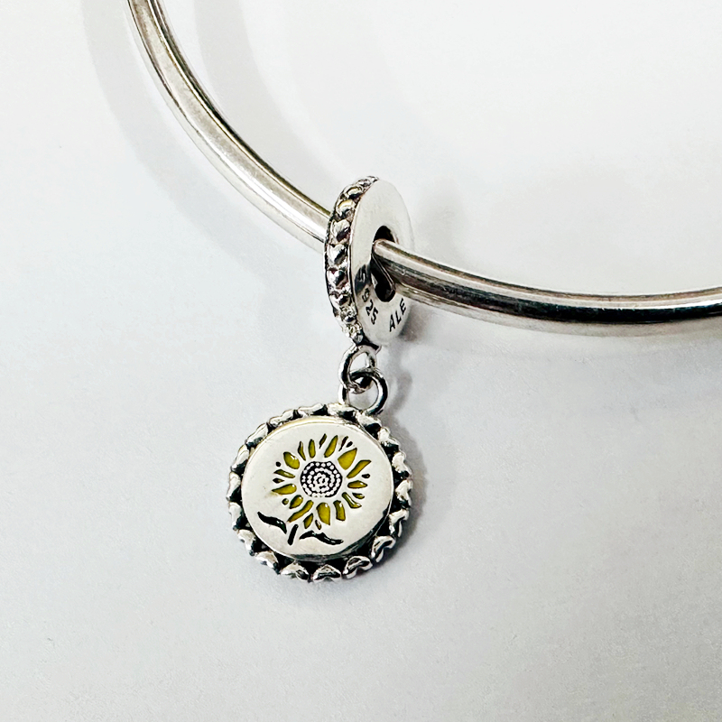 pandora sunflower love all dangle charm