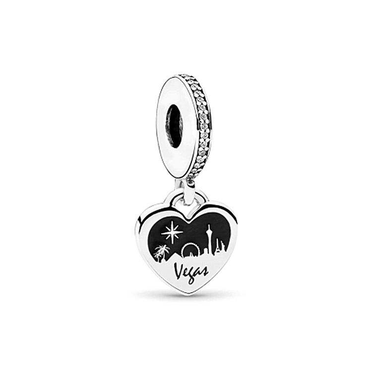 pandora vegas pendant sterling silver pendant 925 charm