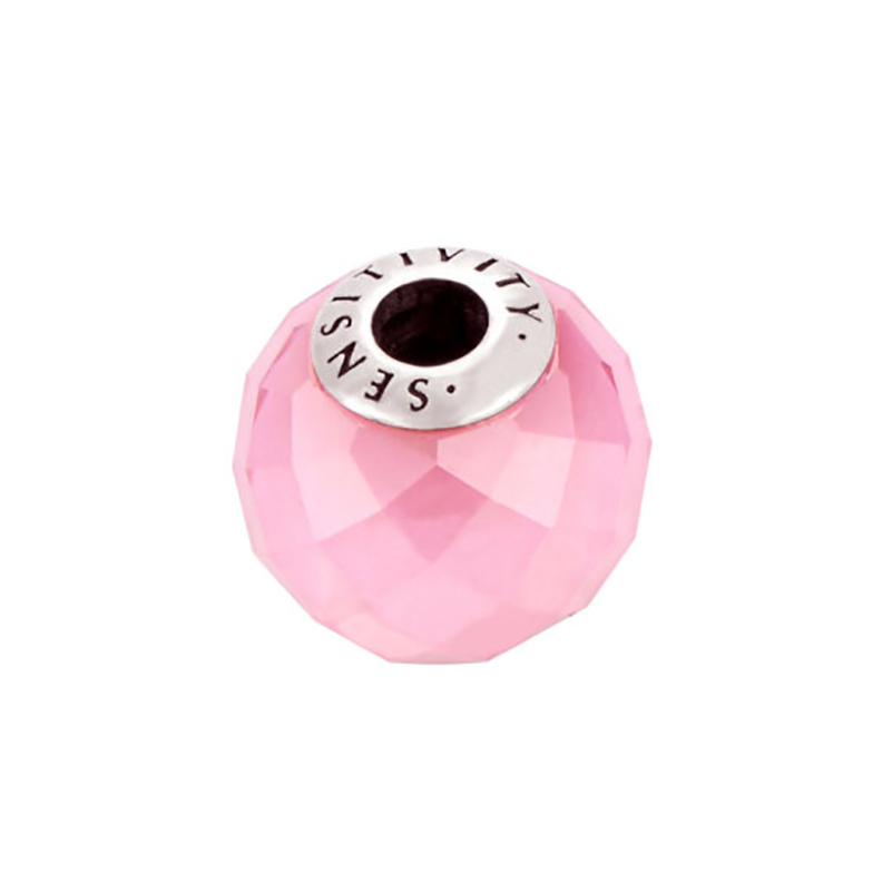 pandora essence collection pink faceted sensitivity charm