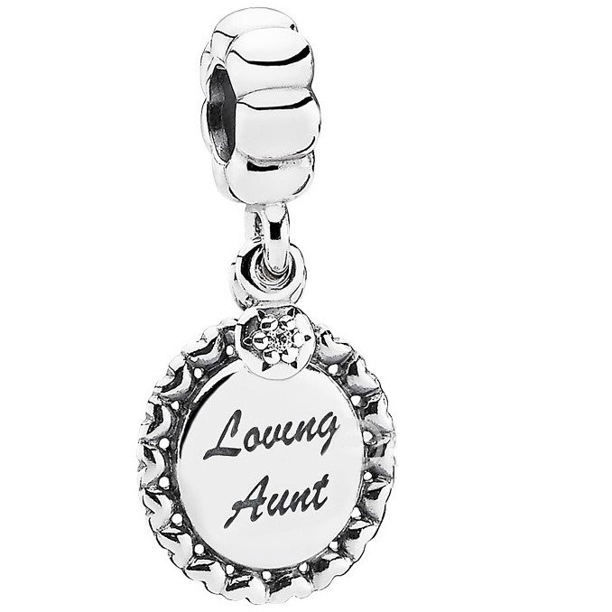 pandora, loving aunt bracelet pendant charm