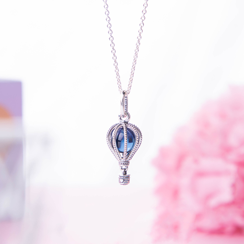 pandora necklace clavicle chain female 925 silver dream balloon necklace -45