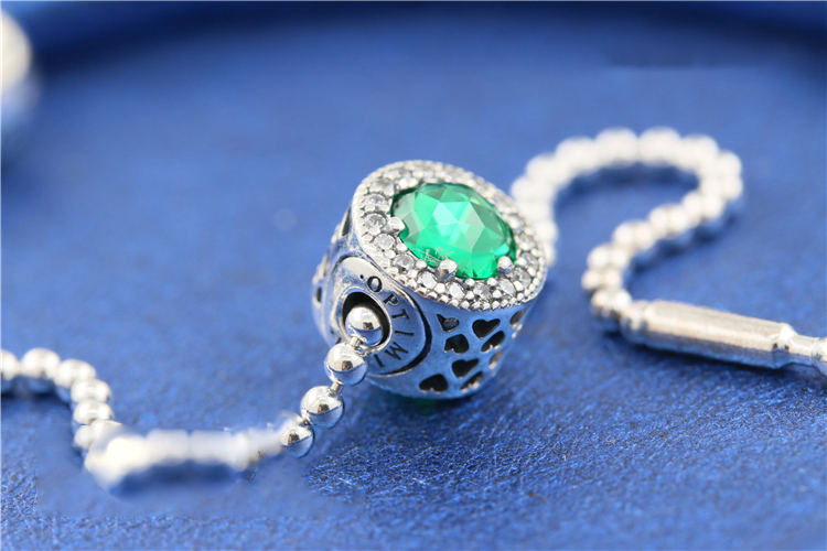 pandora optimism green cz essence charm