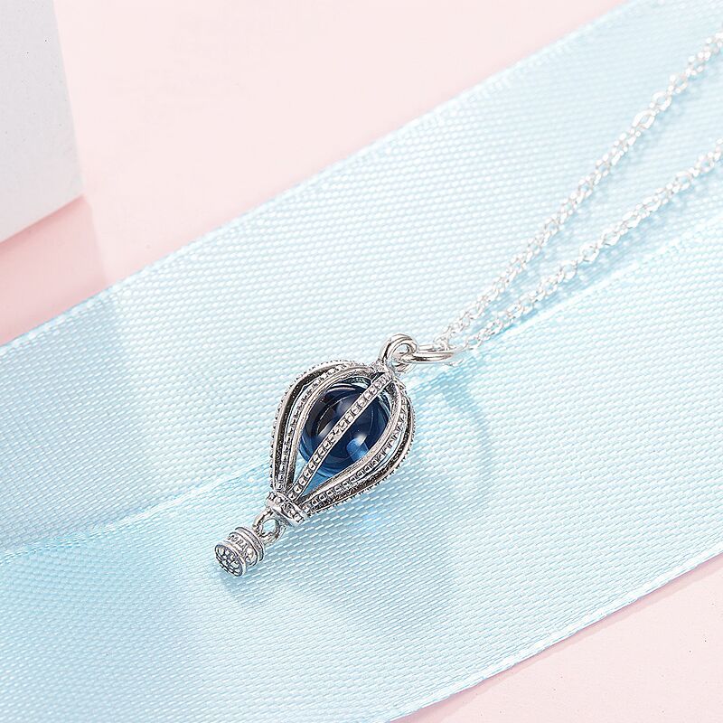 pandora necklace clavicle chain female 925 silver dream balloon necklace -45