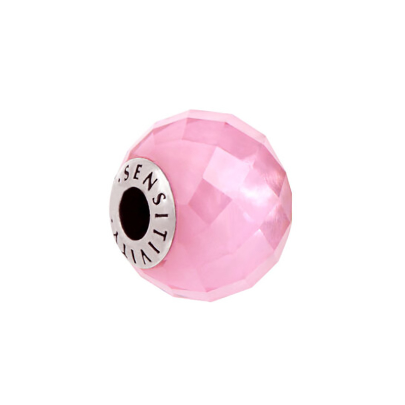 pandora essence collection pink faceted sensitivity charm