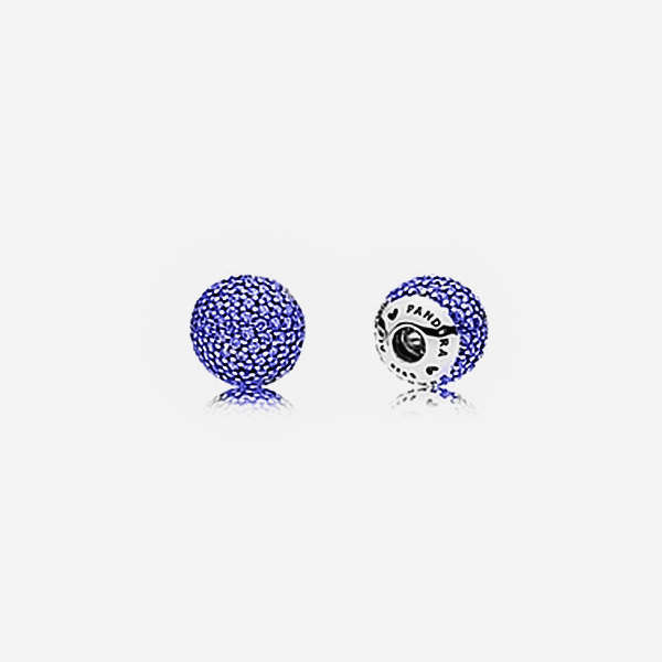 pandora pave open bangle caps clear charm