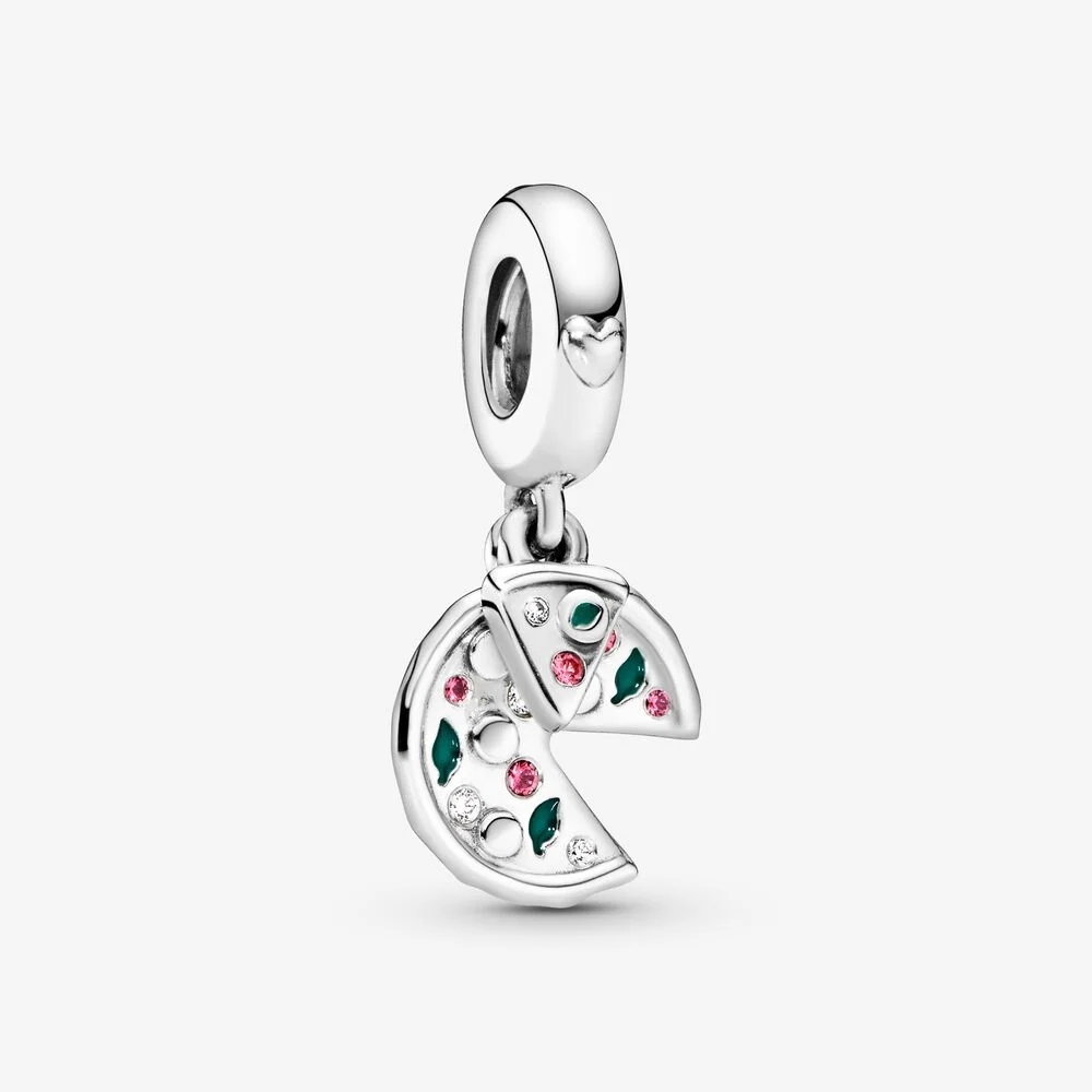 passion pizzapandora sterling silver with cz charm
