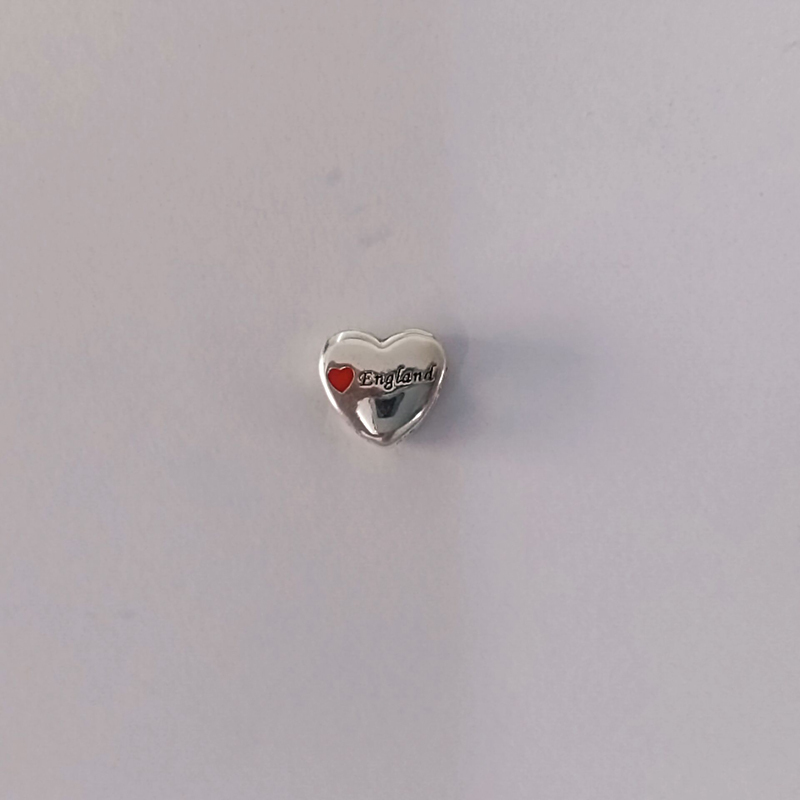 pandora england love heart charm