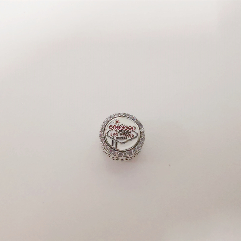 pandora sterling silver welcome to las vegas charm beaded