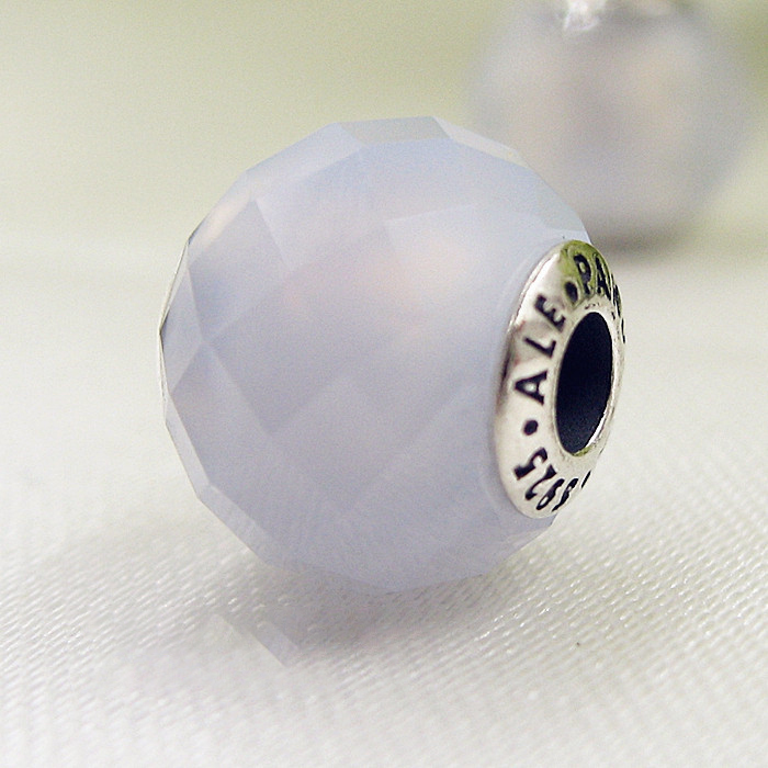 pandora essence silver blue agate patience charm