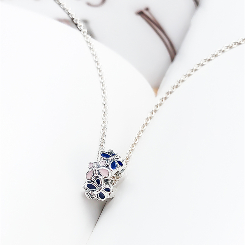 pandora necklace butterfly arrangement spacer-45cm
