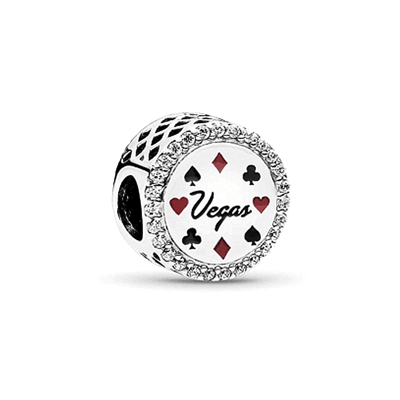 pandora playing cards beaded hearts deck red vegas poker