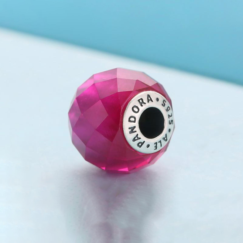 pandora essence collection happiness synthetic ruby bead