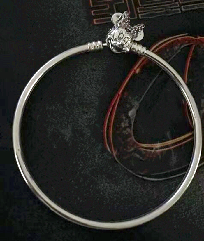 Pandora Minnie Mouse Clasp bangle Chain Bracelet