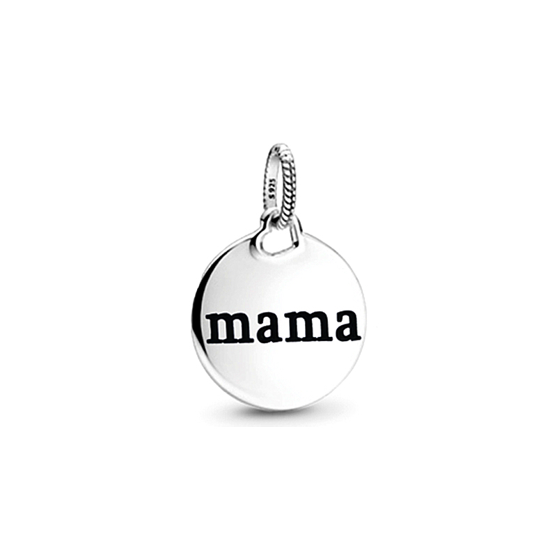 mommy pendant heart cz 925 sterling silver love you to mom