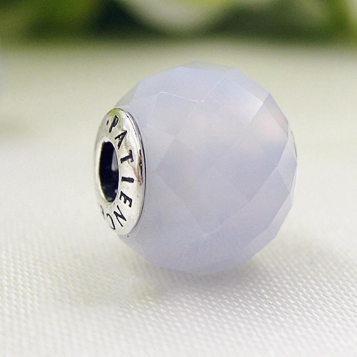 pandora essence silver blue agate patience charm