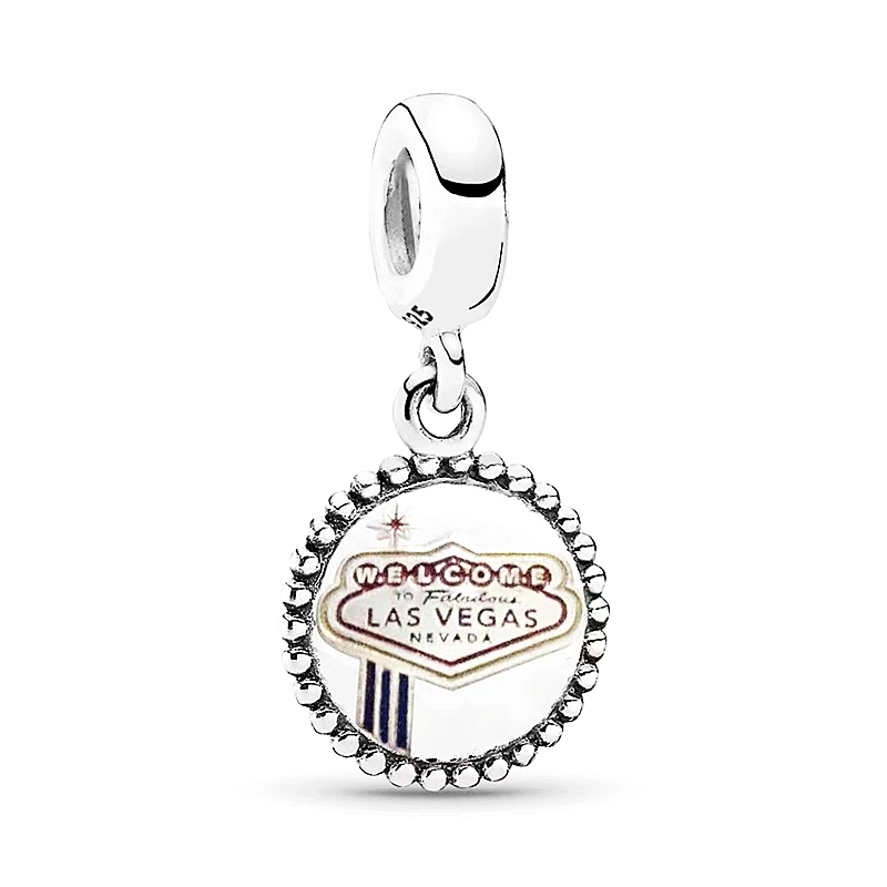 pandora famous welcome to las vegas nevada sign exclusive pendants