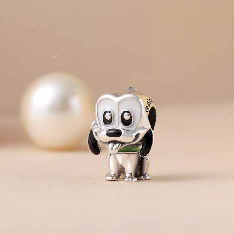 pandora disney pluto silver charm 798853c01