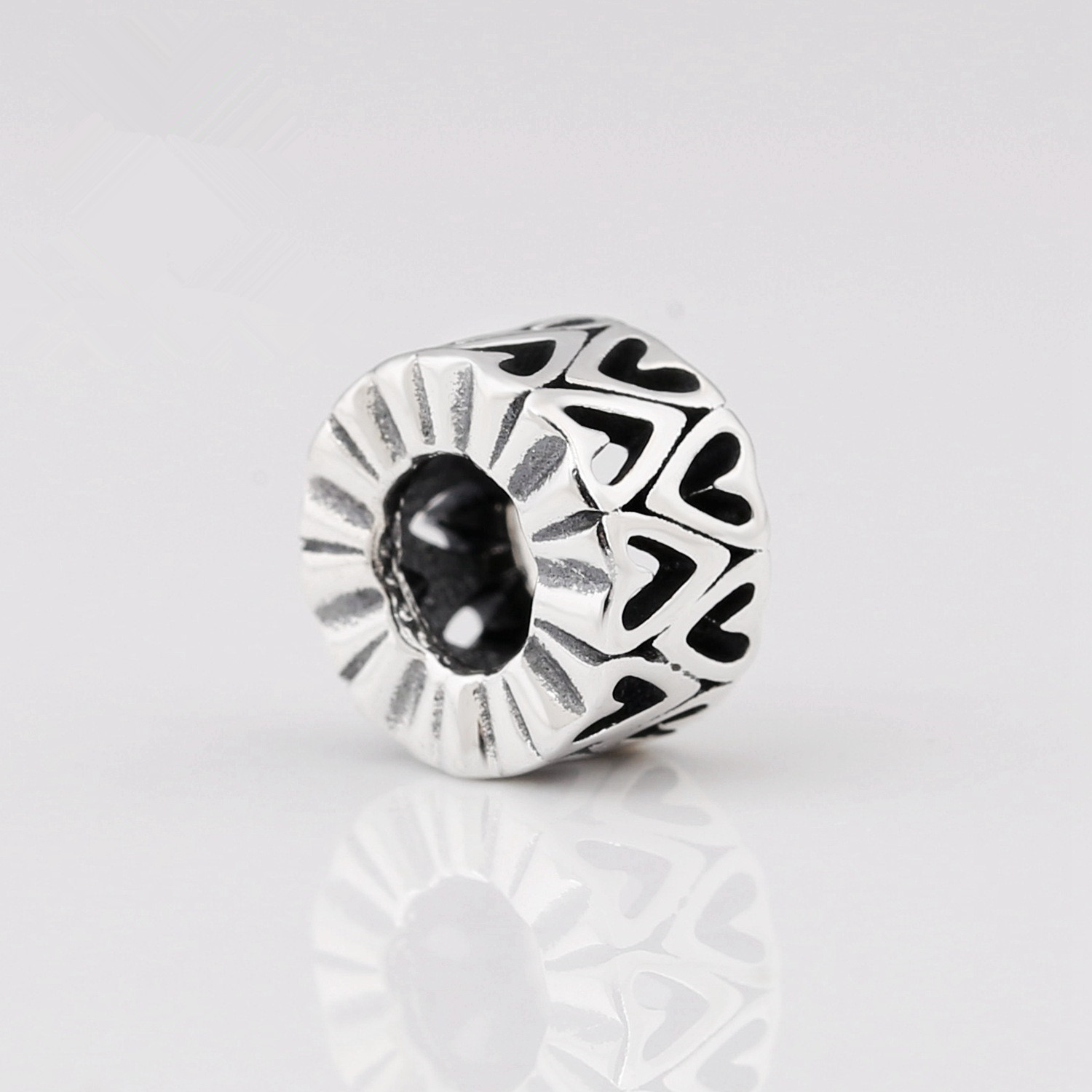 Pandora S925 sterling silver Talisman Hollowed-out Heart