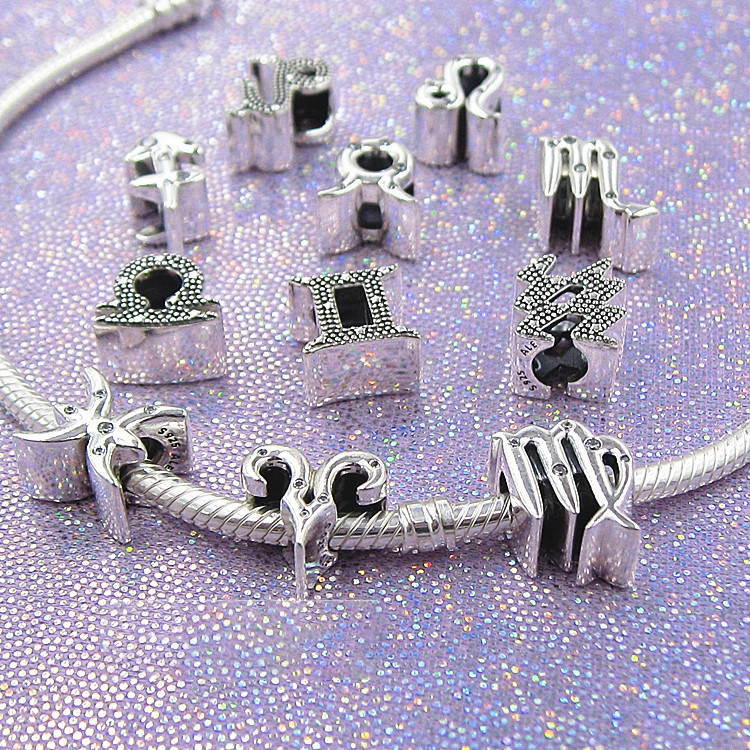 pandora sparkling taurus zodiac star sign charm sliver 925 ale